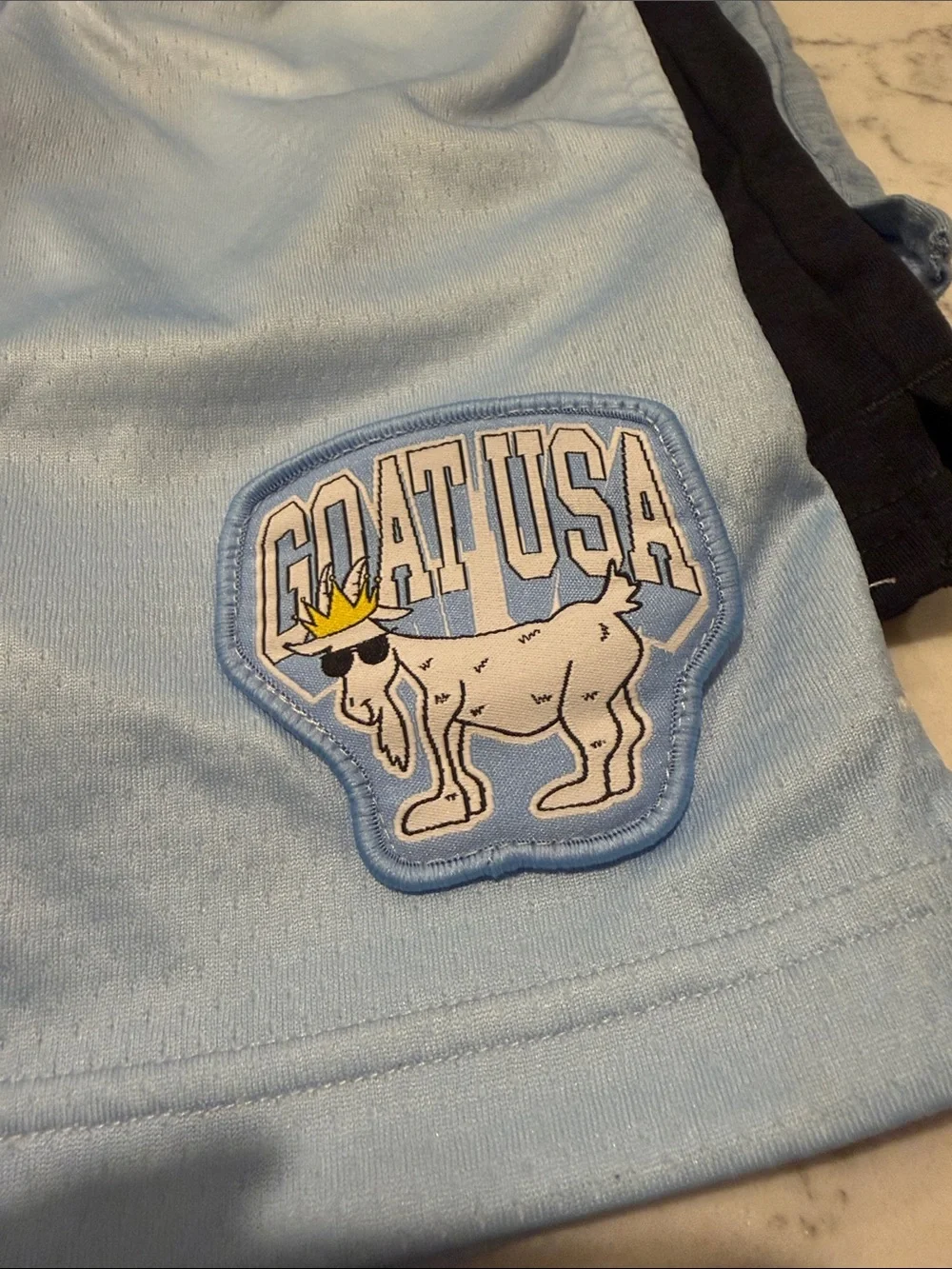 Kids GOAT USA Athletic Shorts with Drawstring, 3 Pair, Sz M